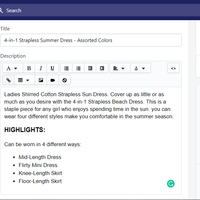 Product Listing  