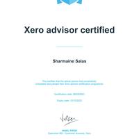 XERO ADVISOR CERTIFICATE
