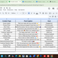 CONTENT CALEBNDER WITH GOOGLE SHEET