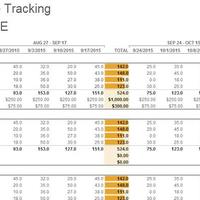 Previous work of data entry. 