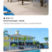 Short term rental homes listed at Airbnb platform
