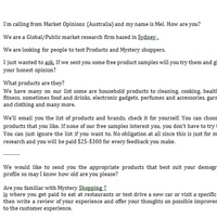 Survey Agent, Australia