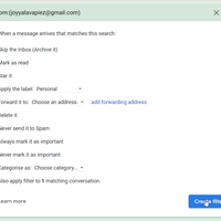Customizing "filters and block addresses"