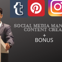 social media manager Content manager 