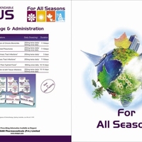 Two fold brochure for a medicine company