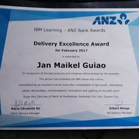 Excellence Delivery Award 02/17