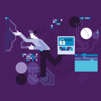 Conceptual Illustration for Cybersecurity