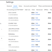 Email settings
