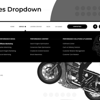 IHC Marketing Dropdown Navigation