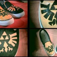 Hand painted Legend of Zelda shoes