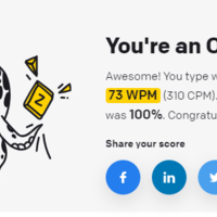 Typing Test Result