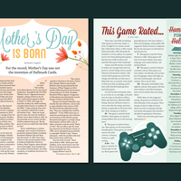 Magazine Story Layout and Vector Illustrations