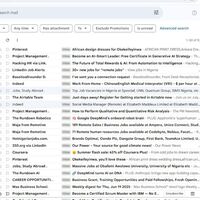 Before inbox Management:Emails were disorganized