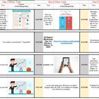1-Week Sample Content Plan (FB, IG, Linkedin, Twitter)