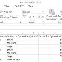 Product CSV file, spreadsheet and Excel data entry