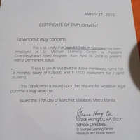 Asst. Directress/ Head of Sped Program