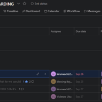 tracking project with asana