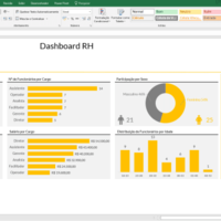 Simplified dashboard for HR activities 