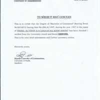 University English Certificate