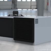 3d Indirect Evaporative Cooler Render for a HVAC Co.