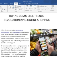 Research of Global Trends  and Presentation 