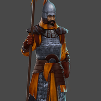 Mongolian pikemen concept