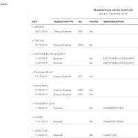 Transaction List by Supplier