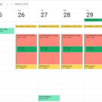 Managing schedules.
