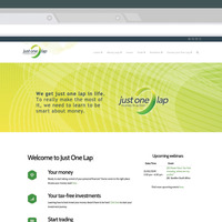 Just One Lap home page