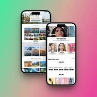 Showcasing responsive website design on mobile.