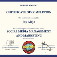 SMMM Certificate