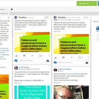 Posting quotes in Social Media using Hoostsuite