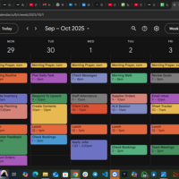 An Image that shows my Calendar Management skills.