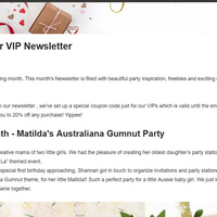 Newsletter Creation using Mailchim