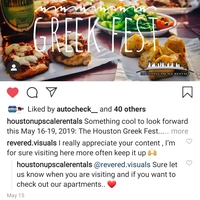 Advertising an event in Houston
