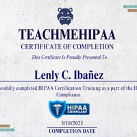HIPAA Certiticate of Completion