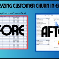 analyzing customer churn in excel