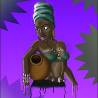 Digital Painting of an African Girl