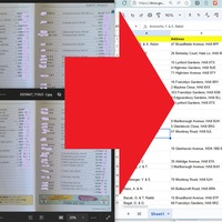 Data transcription: Scanned phonebook images to spreadsheet