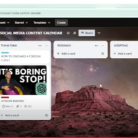 Social Media posts using Trello