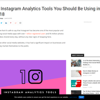 Social media marketing article