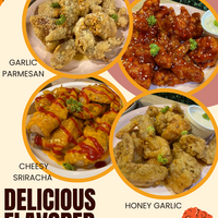 Crispy chicken available in 4 flavorful choices