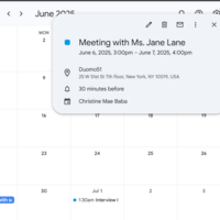 Calendar Management
