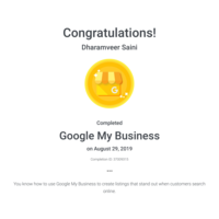 Google My Business Certification