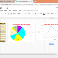 Tables and chart in Google sheets