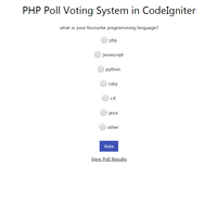 PHP Voting Poll