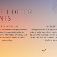 What I offer clients