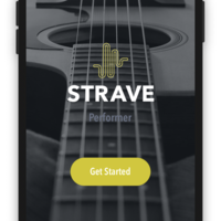 Login screen of a live streaming app built with React Native