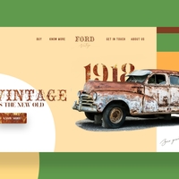 Vintage Cars Web Design Concept