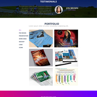 Personal Web UI Design Demo